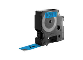 Labeltape Dymo LabelManager D1 polyester 19mm zwart op blauw
