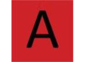 Labeltape Dymo LabelManager D1 polyester 19mm zwart op rood