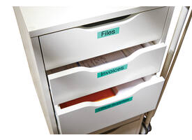 Labeltape Dymo LabelManager D1 polyester 19mm zwart op groen