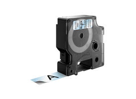 Labeltape Dymo LabelManager D1 polyester 19mm zwart op transparant
