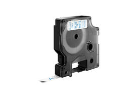 Labeltape Dymo LabelManager D1 polyester 9mm blauw op wit