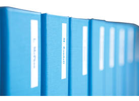 Labeltape Dymo LabelManager D1 polyester 9mm blauw op wit
