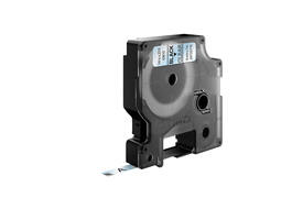 Labeltape Dymo LabelManager D1 polyester 6mm zwart op transparant
