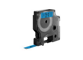 Labeltape Dymo LabelManager D1 polyester 9mm zwart op blauw