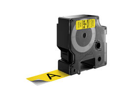Labeltape Dymo LabelManager D1 polyester 24mm zwart op geel