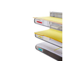 Labeltape Dymo LabelManager D1 polyester 9mm zwart op groen