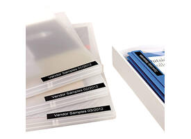Labeltape Dymo LabelManager D1 polyester 19mm wit op zwart