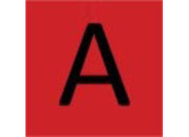 Labeltape Dymo LabelManager D1 polyester 24mm zwart op rood