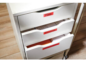 Labeltape Dymo LabelManager D1 polyester 24mm zwart op rood