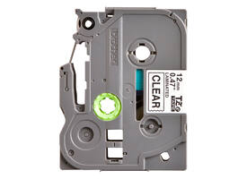 Labeltape Brother P-touch TZe-131 standaard 12mm zwart op transparant