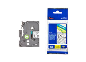 Labeltape Brother P-touch TZe-131 standaard 12mm zwart op transparant