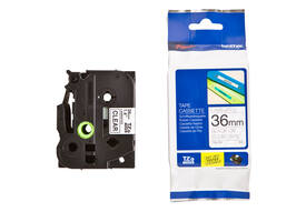 Labeltape Brother P-touch TZe-161 standaard 36mm zwart op transparant