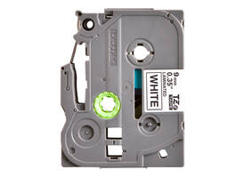 Labeltape Brother P-touch TZe-221 standaard 9mm zwart op wit