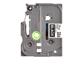 Labeltape Brother P-touch TZe-335 standaard 12mm wit op zwart