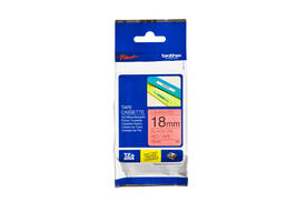 Labeltape Brother P-touch TZe-441 standaard 18mm zwart op rood