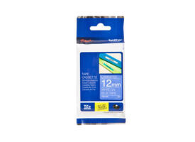 Labeltape Brother P-touch TZe-535 standaard 12mm wit op blauw