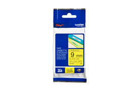 Labeltape Brother P-touch TZe-621 standaard 9mm zwart op geel