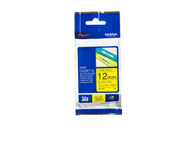 Labeltape Brother P-touch TZe-631 standaard 12mm zwart op geel