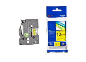 Labeltape Brother P-touch TZe-641 standaard 18mm zwart op geel