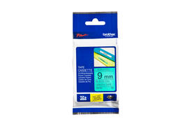 Labeltape Brother P-touch TZe-721 standaard 9mm zwart op groen