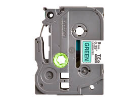 Labeltape Brother P-touch TZe-721 standaard 9mm zwart op groen