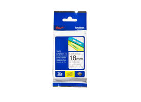 Labeltape Brother P-touch TZe-141 standaard 18mm zwart op transparant