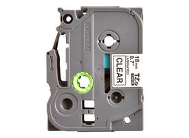 Labeltape Brother P-touch TZe-141 standaard 18mm zwart op transparant