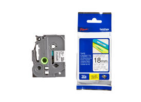 Labeltape Brother P-touch TZe-141 standaard 18mm zwart op transparant