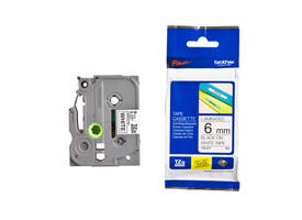 Labeltape Brother P-touch TZe-211 standaard 6mm zwart op wit