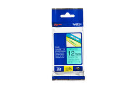 Labeltape Brother P-touch TZe-731 standaard 12mm zwart op groen