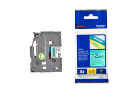 Labeltape Brother P-touch TZe-731 standaard 12mm zwart op groen