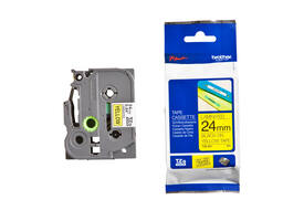 Labeltape Brother P-touch TZe-651 standaard 24mm zwart op geel