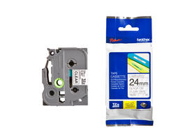 Labeltape Brother P-touch TZe-151 standaard 24mm zwart op transparant