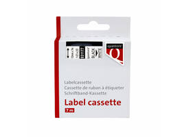 Labeltape Quantore 45013 12mmx7m zwart op wit