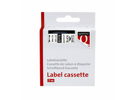 Labeltape Quantore 40913 9mmx7m zwart op wit