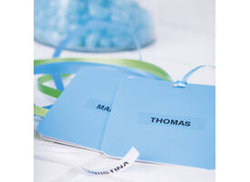Labeltape Dymo LetraTag plastic 12mm zwart op transparant
