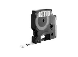 Labeltape Dymo LabelManager D1 nylon 12mm zwart op wit