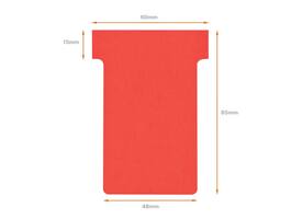 T-kaart Nobo nr.2 48mm rood 100 stuks