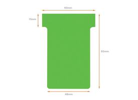 T-kaart Nobo nr.2 48mm groen 100 stuks
