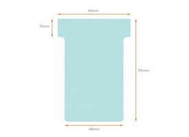 T-kaart Nobo nr.2 48mm blauw 100 stuks