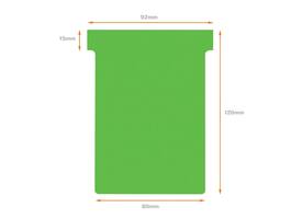 T-kaart Nobo nr.3 80mm groen 100 stuks