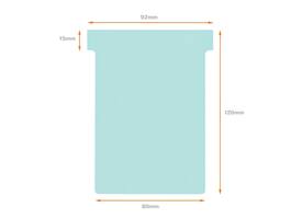 T-kaart Nobo nr.3 80mm blauw 100 stuks