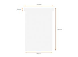 T-kaart Nobo nr.4 112mm wit 100 stuks