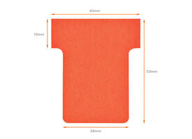 T-kaart  Nobo nr 1.5 36mm rood 100 stuks