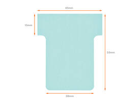 T-kaart Nobo nr 1.5 36mm blauw 100 stuks
