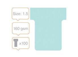 T-kaart Nobo nr 1.5 36mm blauw 100 stuks