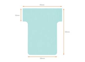 T-kaart Nobo nr 1.5 36mm blauw 100 stuks
