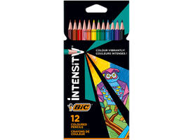 Kleurpotloden Bic Intensity assorti etui  à 12 stuks