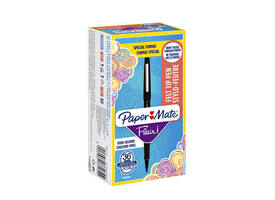 Fineliner Paper Mate Flair Original medium zwart valuepack à 36 stuks