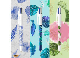 Balpen Bic 4kleuren medium Hydro ass